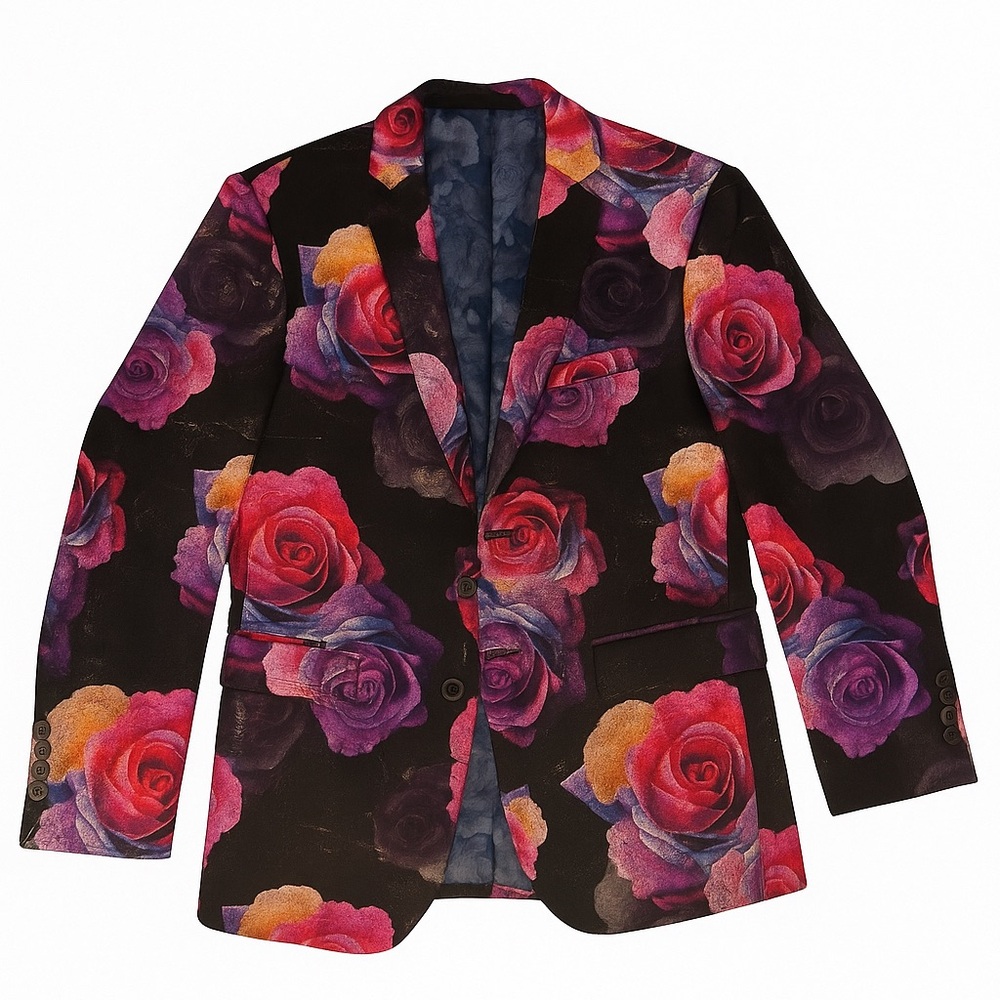 Floral Patterned Men's Blazer